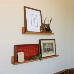 Scotsman Lifestyle Cherry Floating Shelf - Solid American Hardwood -Laurel Mercantile Store 0A5A0669