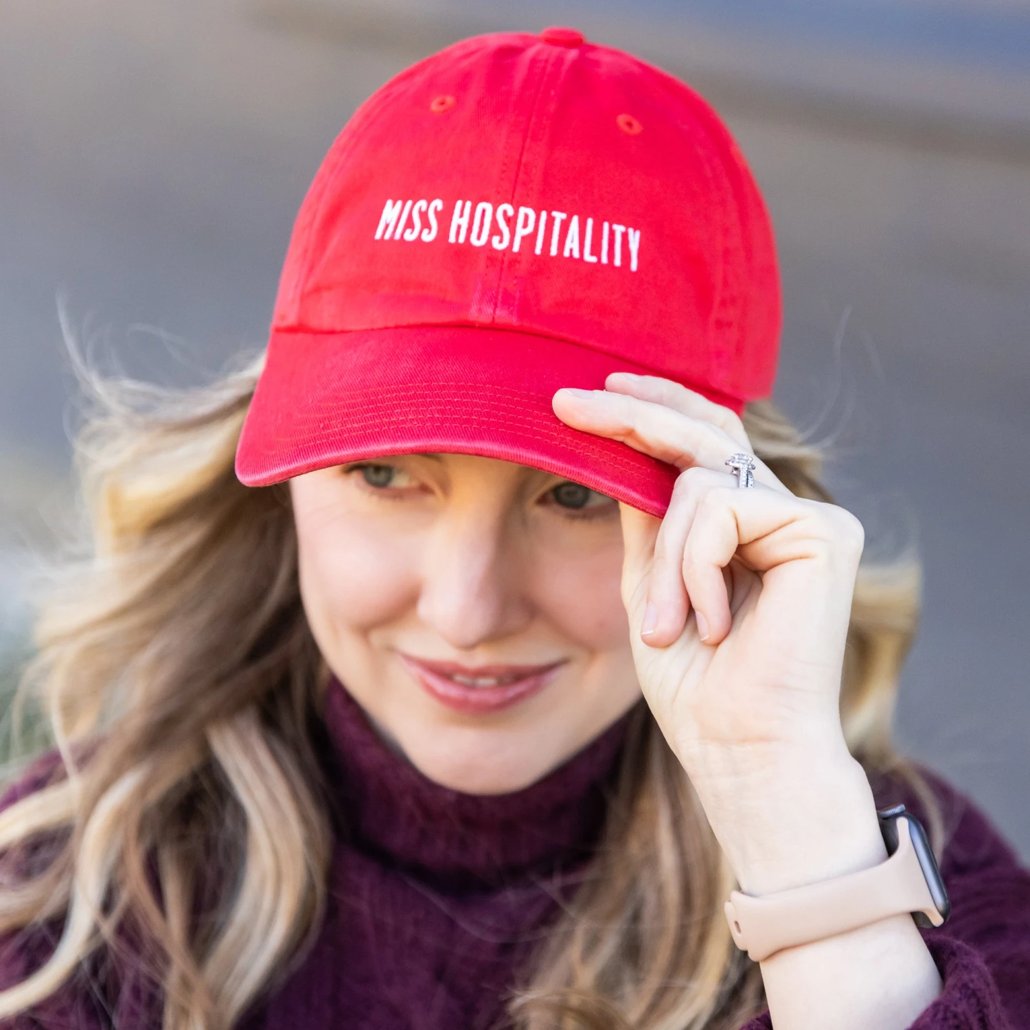 Miss Hospitality Low Profile Embroidered Cotton Baseball Cap 3 Miss Hospitality Low Profile Embroidered Cotton Baseball Cap