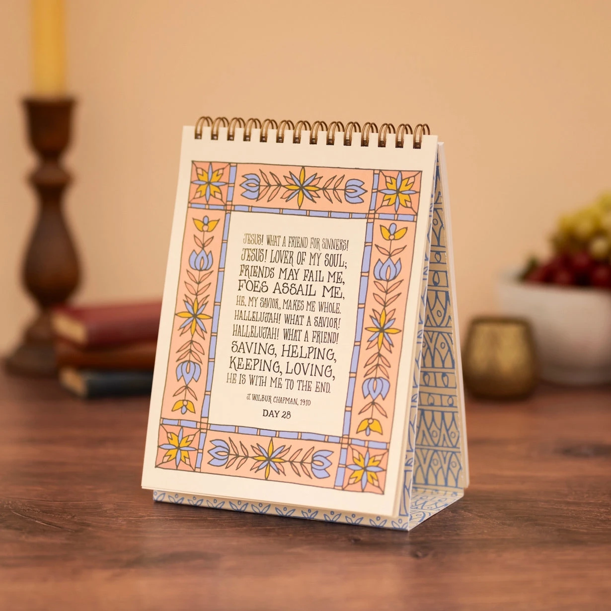 30 Days of Hymns Perpetual Daily Calendar with Easel Stand 4 30 Days of Hymns Perpetual Daily Calendar with Easel Stand - Image 2
