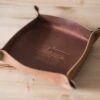 Scotsman Handcrafted Leather Valet Tray 1 Scotsman Handcrafted Leather Valet Tray -Laurel Mercantile Store 491A0039 2