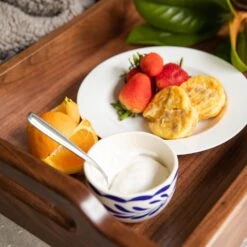 Scotsman Walnut Serving Tray - Handcrafted Wood Tray with Dovetail Joints