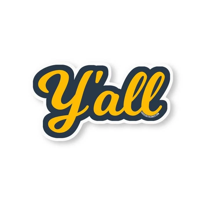 Premium Y'all Vinyl Sticker - Waterproof Southern Decal for Laptops & Gear 3 Premium Y'all Vinyl Sticker - Waterproof Southern Decal for Laptops & Gear