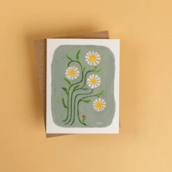 Adam Trest Stationery | Daisies In Blue Card