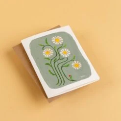 Adam Trest Stationery | Daisies In Blue Card -Laurel Mercantile Store Adam Trest Stationery Daisies in Blue Card 00002