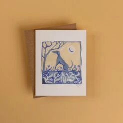 Adam Trest Stationery | Dog Moon Card