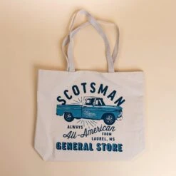 All-American Clint Heavy-Duty Cotton Canvas Utility Tote Bag -Laurel Mercantile Store All American Clint Tote 00001