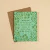 Amazing Grace Hymn Greeting Card with Floral Border and Kraft Envelope -Laurel Mercantile Store Amazaing Grace Greeting Card 00001