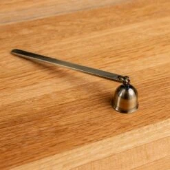 Antique Brass Bell Candle Snuffer for Elegant Extinguishing