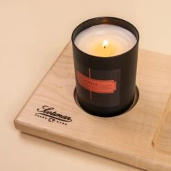 Maple Wood Bath Caddy - Luxury Bathtub Organizer with Tablet & Phone Holder -Laurel Mercantile Store Bath Cady Walnut White Oak Cherry Maple Wood Bathroom Home Lifestyle 00040