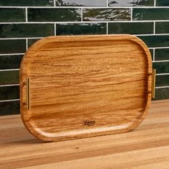 Brazilian Oak Serving Tray -Laurel Mercantile Store Brazilian Oak Serving Tray 00003
