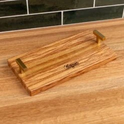 Brazilian Oak Sink Caddy - Solid Hardwood Kitchen Organizer