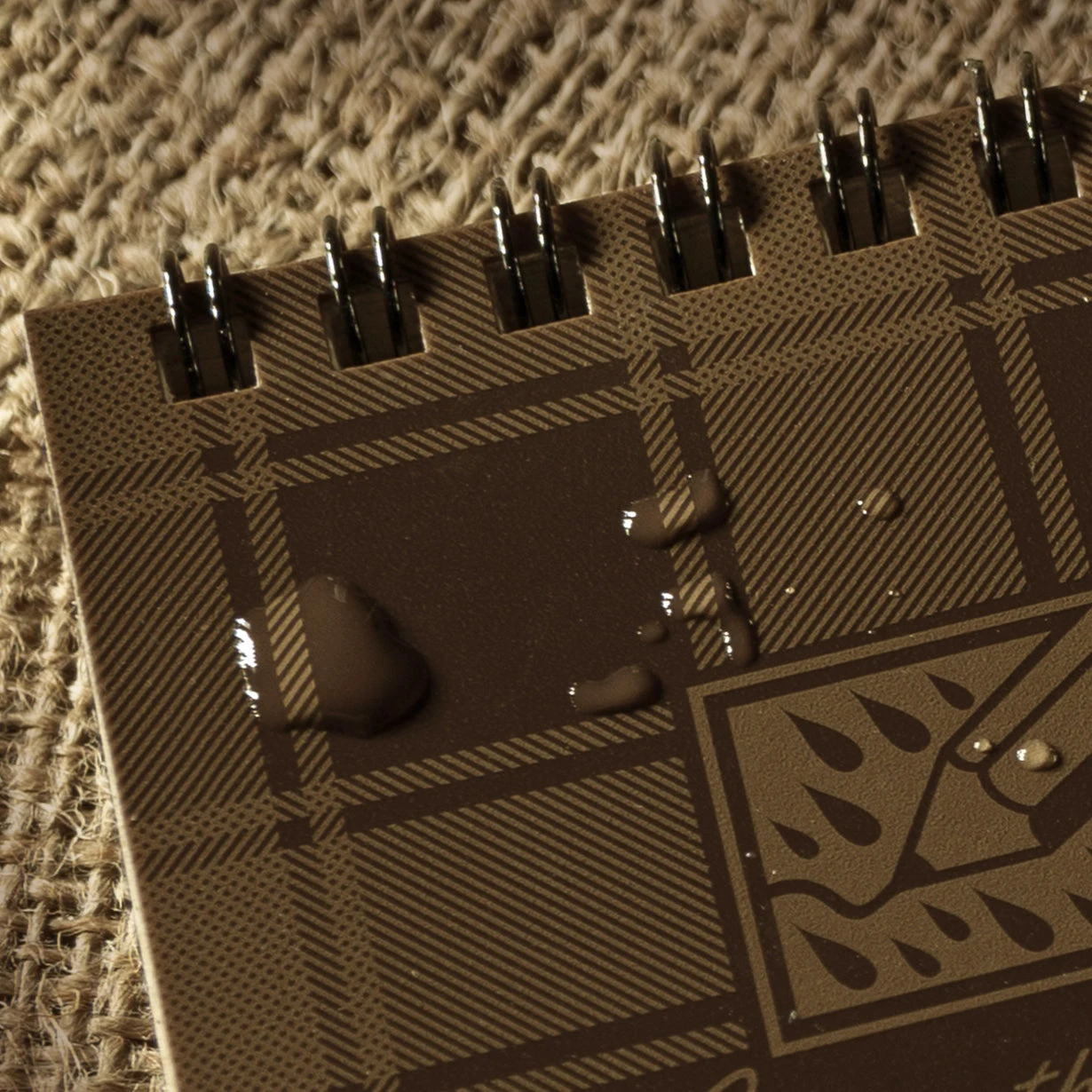 Rite in the Rain Weatherproof Top Spiral Notebook - Brown Plaid (3" x 5") 4 Rite in the Rain Weatherproof Top Spiral Notebook - Brown Plaid (3" x 5") - Image 2