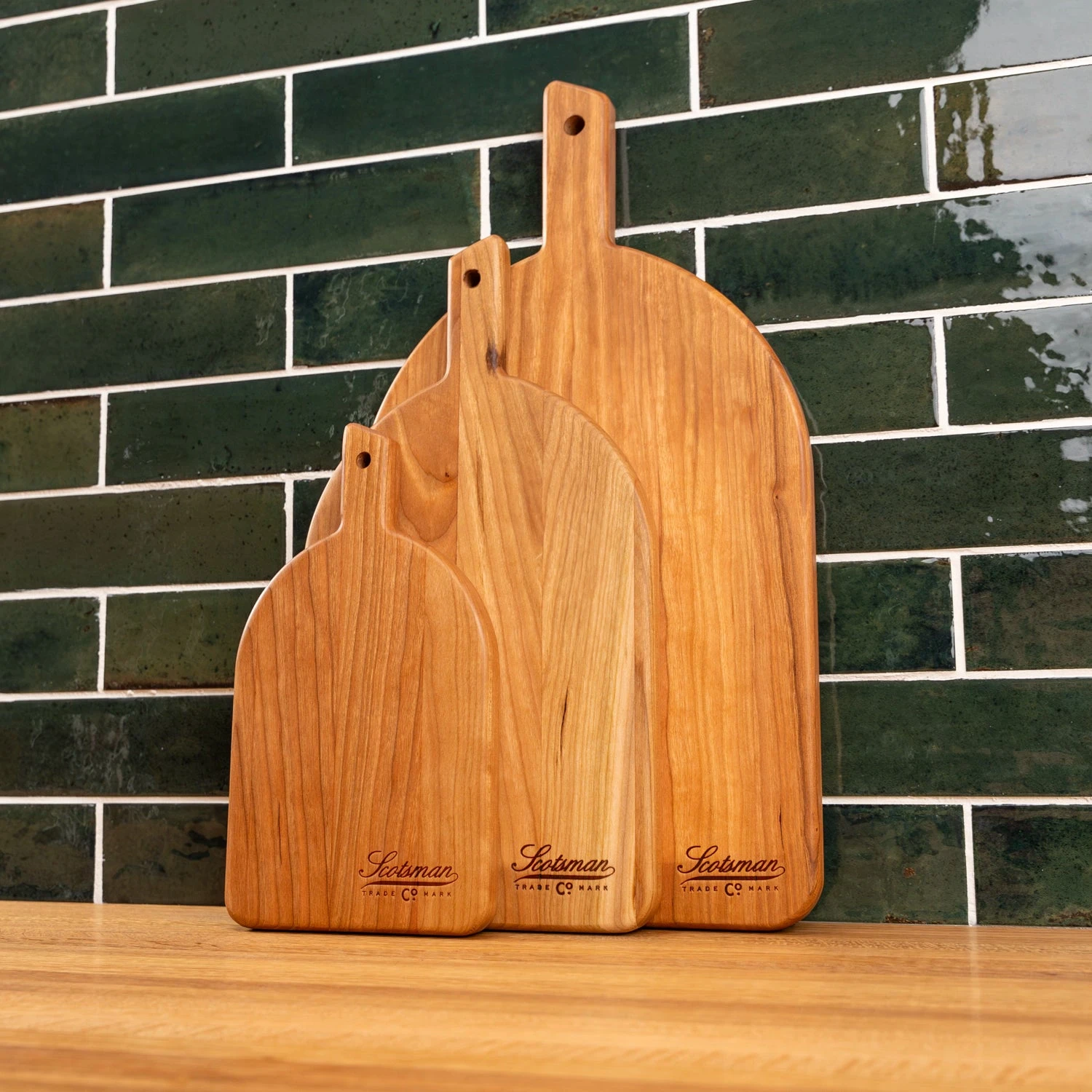 Scotsman Co. Cherry Arched Cheese Board - Handcrafted American Hardwood 4 Scotsman Co. Cherry Arched Cheese Board - Handcrafted American Hardwood - Image 2
