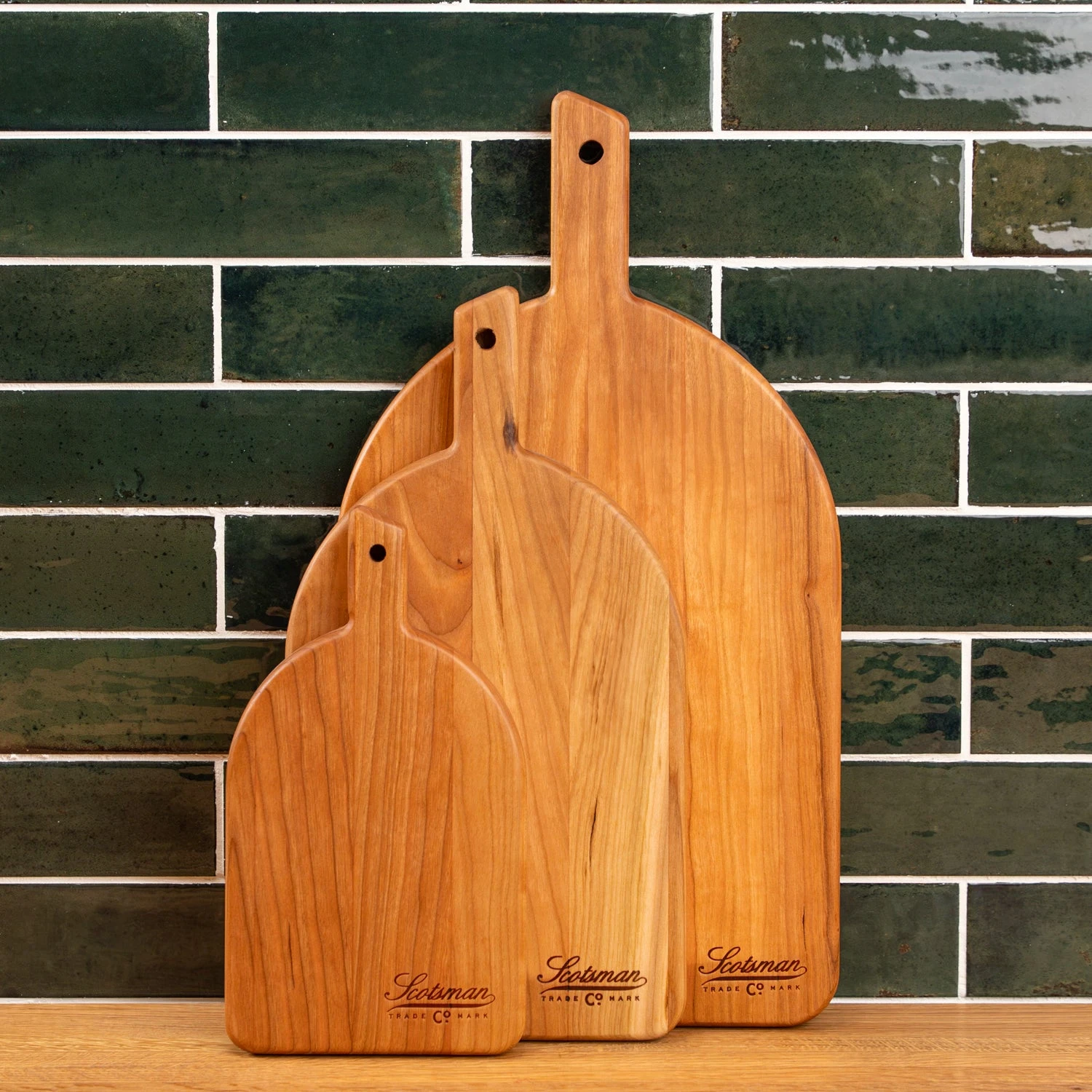 Scotsman Co. Cherry Arched Cheese Board - Handcrafted American Hardwood 3 Scotsman Co. Cherry Arched Cheese Board - Handcrafted American Hardwood