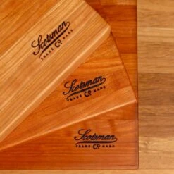 Scotsman Cherry Butcher Block - Handcrafted American Hardwood 16 Scotsman Cherry Butcher Block - Handcrafted American Hardwood -Laurel Mercantile Store Cherry Eased Edge Butcher Block 00004