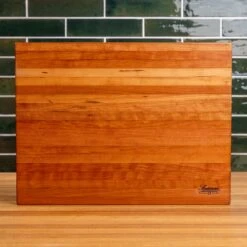 Scotsman Cherry Butcher Block - Handcrafted American Hardwood 23 Scotsman Cherry Butcher Block - Handcrafted American Hardwood -Laurel Mercantile Store Cherry Eased Edge Butcher Block Large 00009