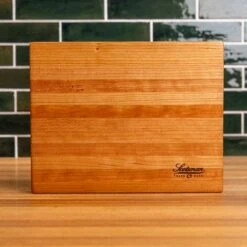 Scotsman Cherry Butcher Block - Handcrafted American Hardwood 17 Scotsman Cherry Butcher Block - Handcrafted American Hardwood -Laurel Mercantile Store Cherry Eased Edge Butcher Block Small 00008