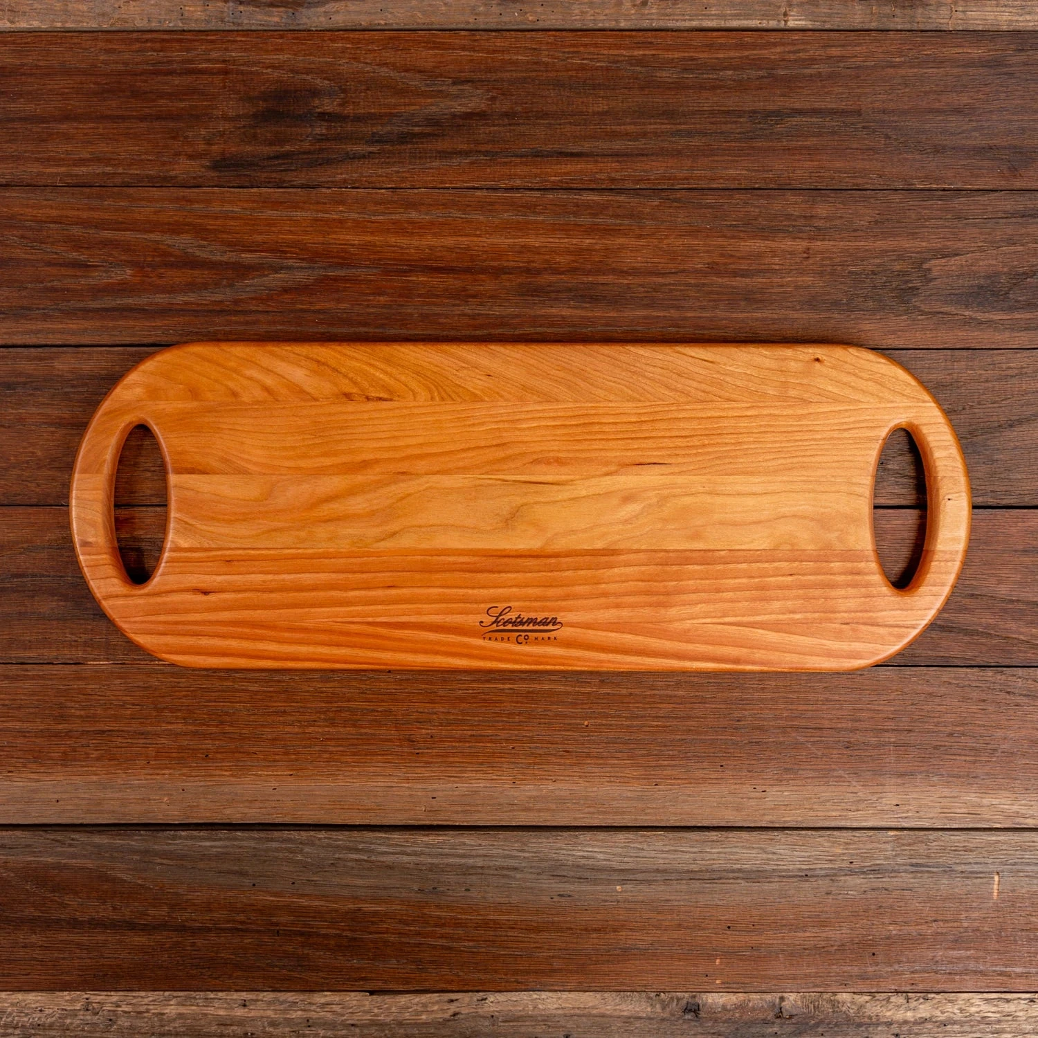 Scotsman Cherry Oval Cheese Board: Handcrafted American Hardwood Serving Tray 13 Scotsman Cherry Oval Cheese Board: Handcrafted American Hardwood Serving Tray - Image 11