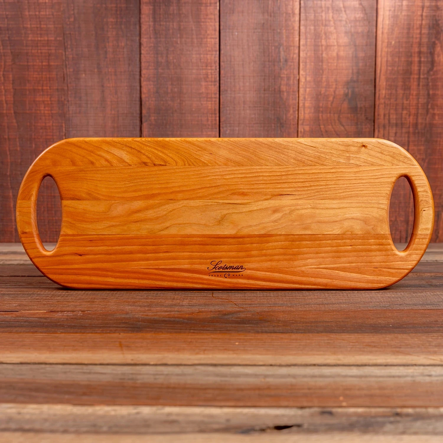 Scotsman Cherry Oval Cheese Board: Handcrafted American Hardwood Serving Tray 12 Scotsman Cherry Oval Cheese Board: Handcrafted American Hardwood Serving Tray - Image 10