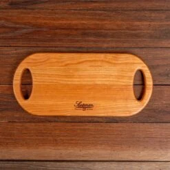 Scotsman Cherry Oval Cheese Board: Handcrafted American Hardwood Serving Tray 20 Scotsman Cherry Oval Cheese Board: Handcrafted American Hardwood Serving Tray -Laurel Mercantile Store Cherry Oval Cheese Board Medium 0001