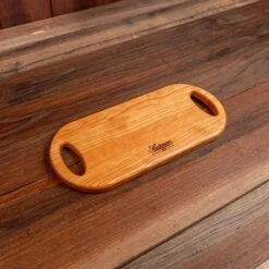 Scotsman Cherry Oval Cheese Board: Handcrafted American Hardwood Serving Tray 21 Scotsman Cherry Oval Cheese Board: Handcrafted American Hardwood Serving Tray -Laurel Mercantile Store Cherry Oval Cheese Board Medium 0002