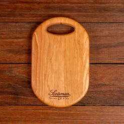 Scotsman Cherry Oval Cheese Board: Handcrafted American Hardwood Serving Tray 17 Scotsman Cherry Oval Cheese Board: Handcrafted American Hardwood Serving Tray -Laurel Mercantile Store Cherry Oval Cheese Board Small 0001
