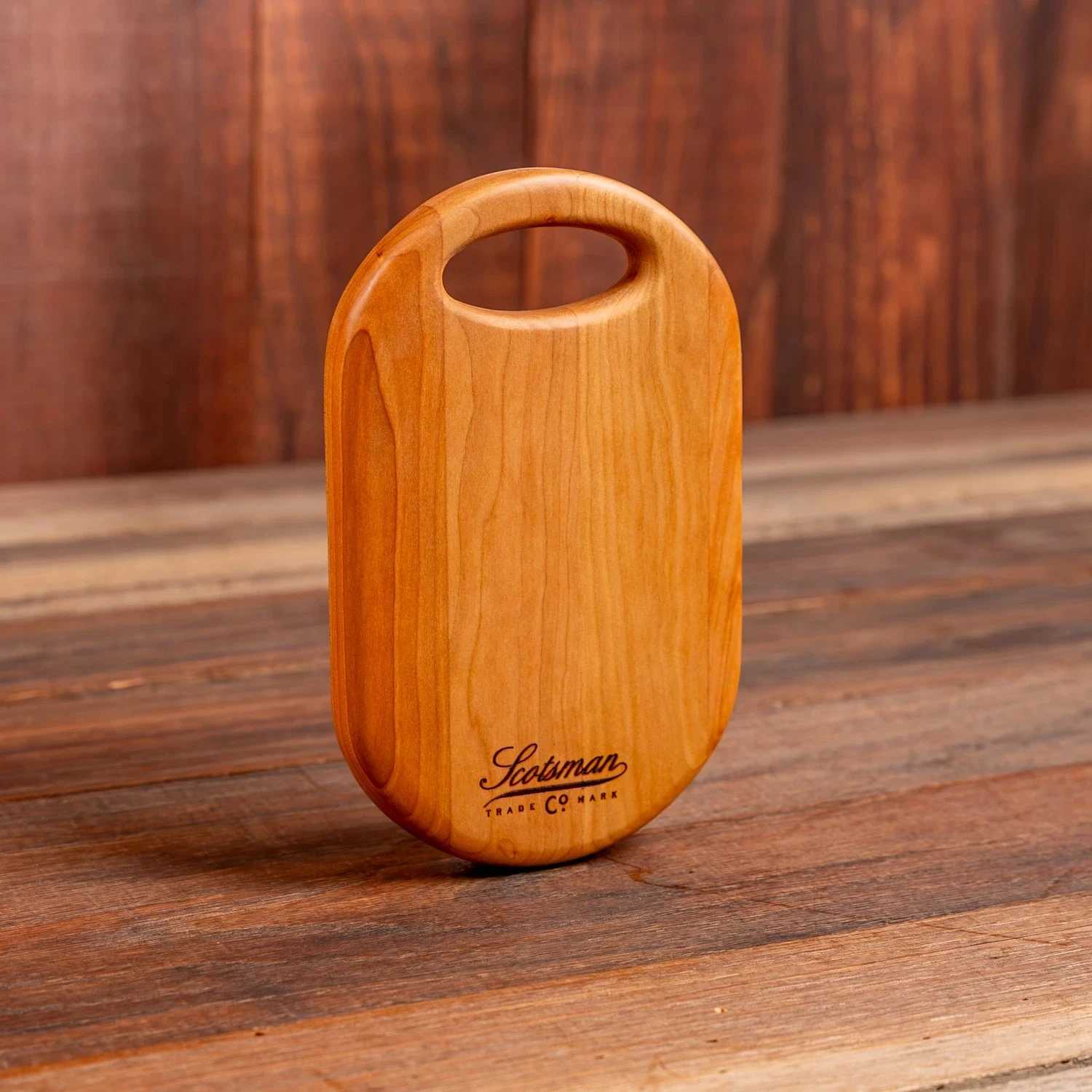 Scotsman Cherry Oval Cheese Board: Handcrafted American Hardwood Serving Tray 8 Scotsman Cherry Oval Cheese Board: Handcrafted American Hardwood Serving Tray - Image 6