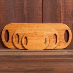 Scotsman Cherry Oval Cheese Board: Handcrafted American Hardwood Serving Tray 16 Scotsman Cherry Oval Cheese Board: Handcrafted American Hardwood Serving Tray -Laurel Mercantile Store Cherry Oval Cheese Boards 00008