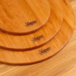 Scotsman Co. Handcrafted Cherry Wood Pizza Board & Serving Paddle -Laurel Mercantile Store Cherry Pizza Board 00001