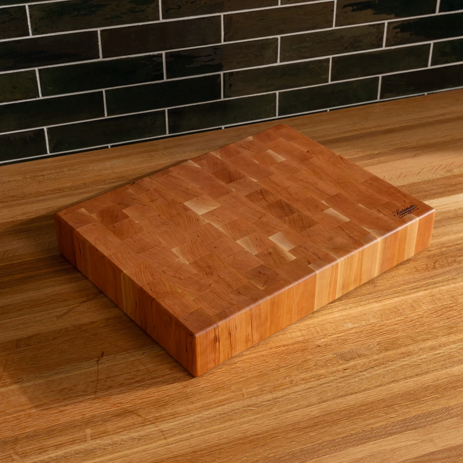 Scotsman Co. Cherry End Grain Rectangle Butcher Block 17 Scotsman Co. Cherry End Grain Rectangle Butcher Block - Image 15