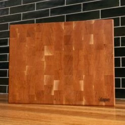 Scotsman Co. Cherry End Grain Rectangle Butcher Block 31 Scotsman Co. Cherry End Grain Rectangle Butcher Block -Laurel Mercantile Store Cherry Rectangle End Grain Butcher Block Large 00003