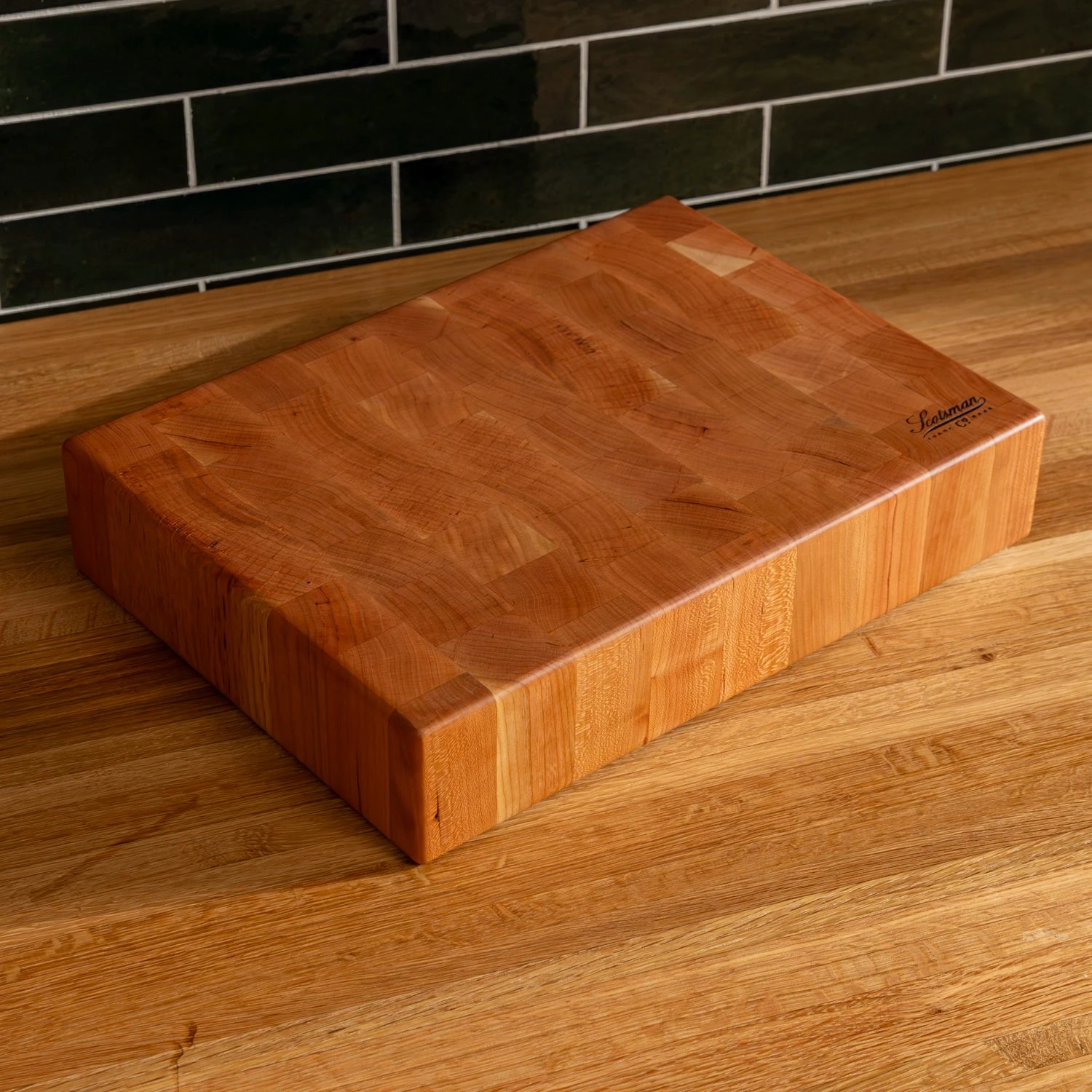 Scotsman Co. Cherry End Grain Rectangle Butcher Block 11 Scotsman Co. Cherry End Grain Rectangle Butcher Block - Image 9