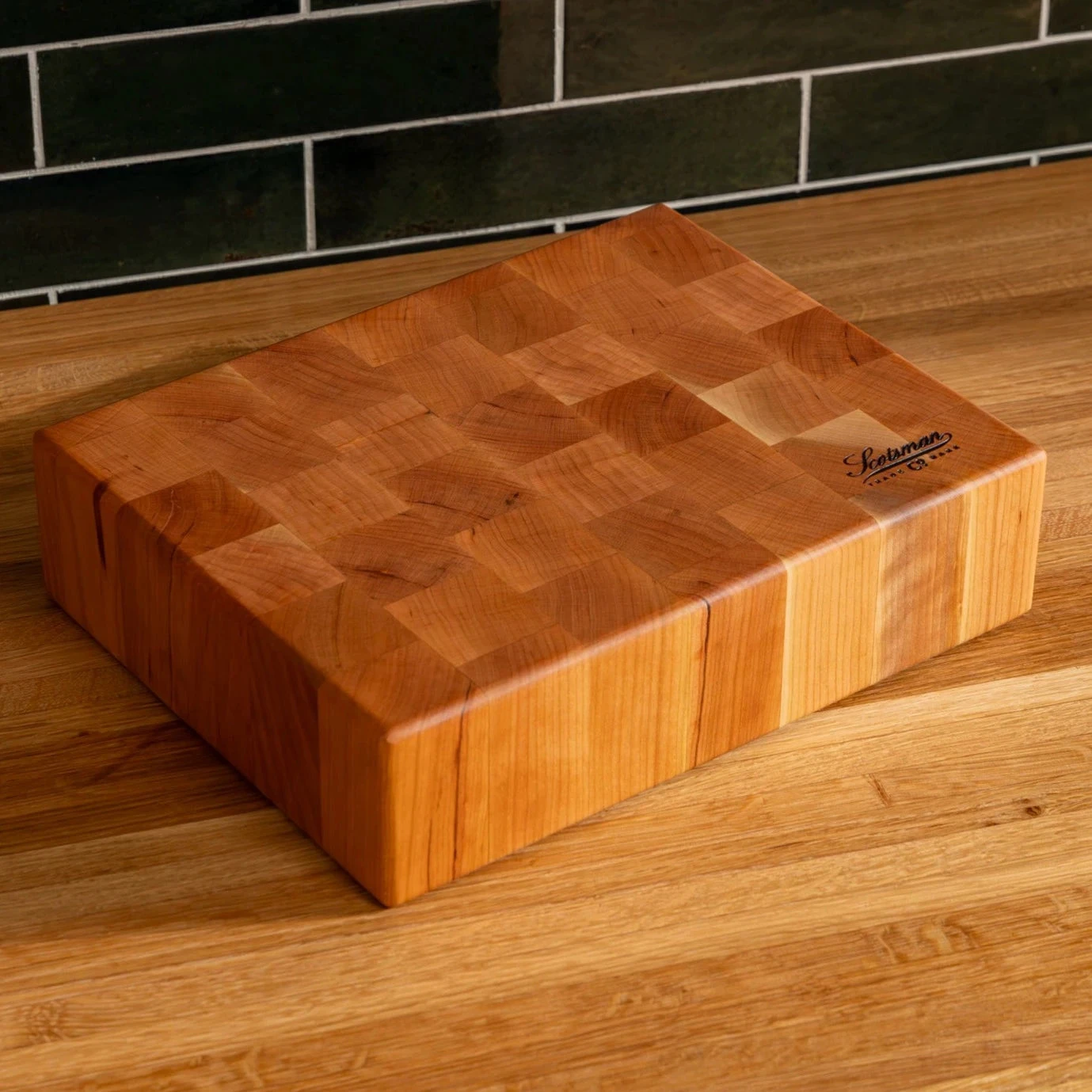 Scotsman Co. Cherry End Grain Rectangle Butcher Block 6 Scotsman Co. Cherry End Grain Rectangle Butcher Block - Image 4