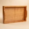 Scotsman Cherry Wood Serving Tray with Dovetail Joints -Laurel Mercantile Store Cherry Serving Tray 00008