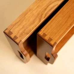 Scotsman Cherry Wood Serving Tray with Dovetail Joints -Laurel Mercantile Store Cherry Serving Tray 00022