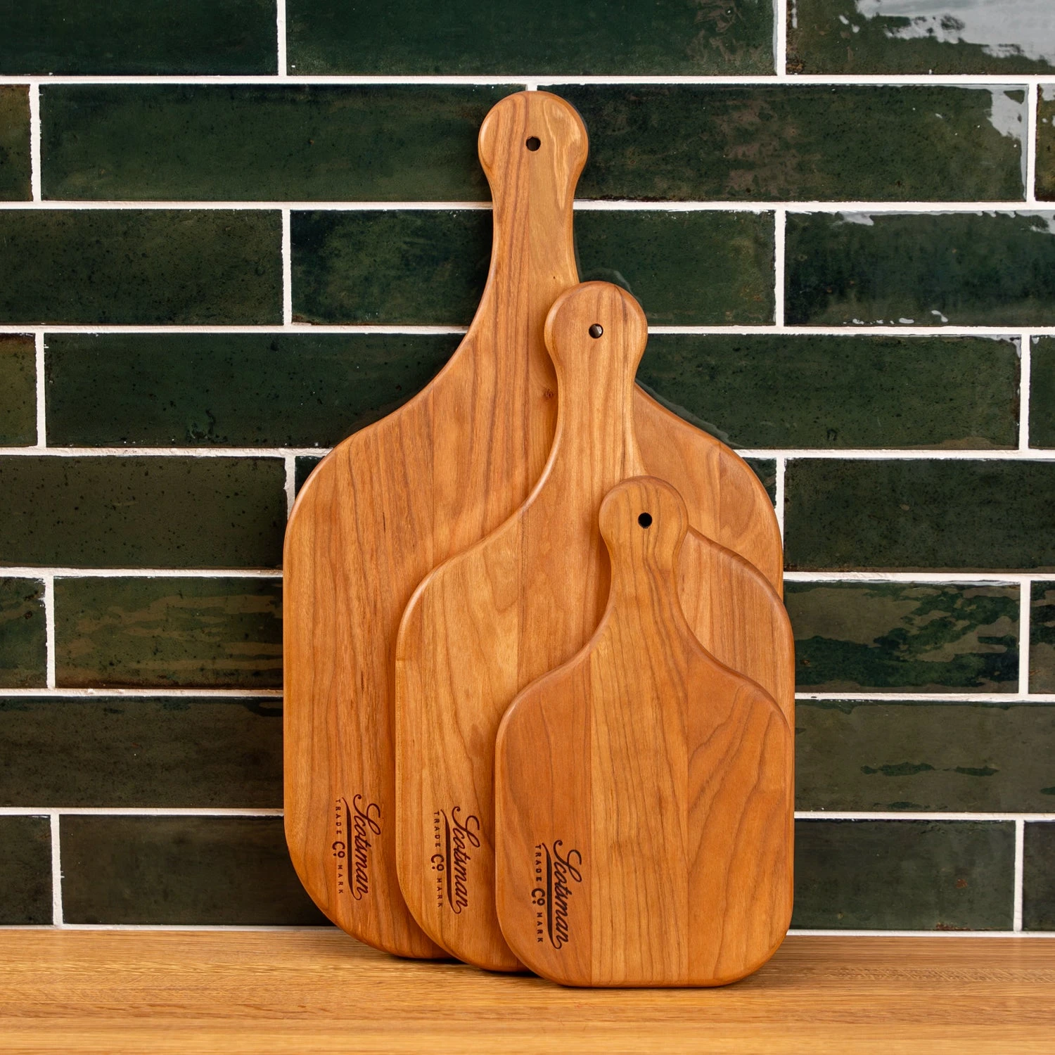 Scotsman Co. Cherry Square Cheese Board - Handcrafted American Hardwood 3 Scotsman Co. Cherry Square Cheese Board - Handcrafted American Hardwood