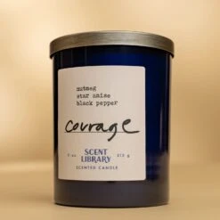 Spiced Scented Candle - Courage Candle 11oz Laurel MS Inspired -Laurel Mercantile Store Courage 11 oz Candle 00001