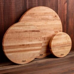 Scotsman Co. Curly Maple Lazy Susan -Laurel Mercantile Store Curly Maple Lazy Susans 00002