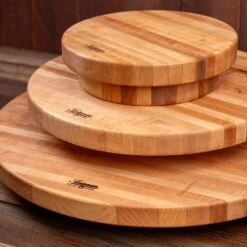 Scotsman Co. Curly Maple Lazy Susan -Laurel Mercantile Store Curly Maple Lazy Susans 00009