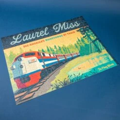 Laurel Mississippi Amtrak Train Mural 500-Piece Jigsaw Puzzle -Laurel Mercantile Store DSC00083 merged
