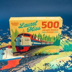 Laurel Mississippi Amtrak Train Mural 500-Piece Jigsaw Puzzle -Laurel Mercantile Store DSC00091