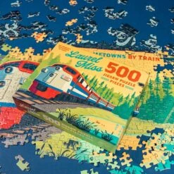 Laurel Mississippi Amtrak Train Mural 500-Piece Jigsaw Puzzle -Laurel Mercantile Store DSC00094
