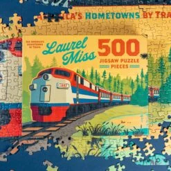 Laurel Mississippi Amtrak Train Mural 500-Piece Jigsaw Puzzle -Laurel Mercantile Store DSC00095