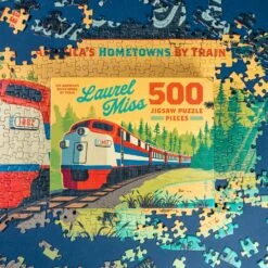 Laurel Mississippi Amtrak Train Mural 500-Piece Jigsaw Puzzle -Laurel Mercantile Store DSC00096