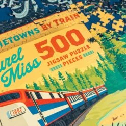 Laurel Mississippi Amtrak Train Mural 500-Piece Jigsaw Puzzle -Laurel Mercantile Store DSC00097