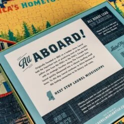 Laurel Mississippi Amtrak Train Mural 500-Piece Jigsaw Puzzle -Laurel Mercantile Store DSC00102