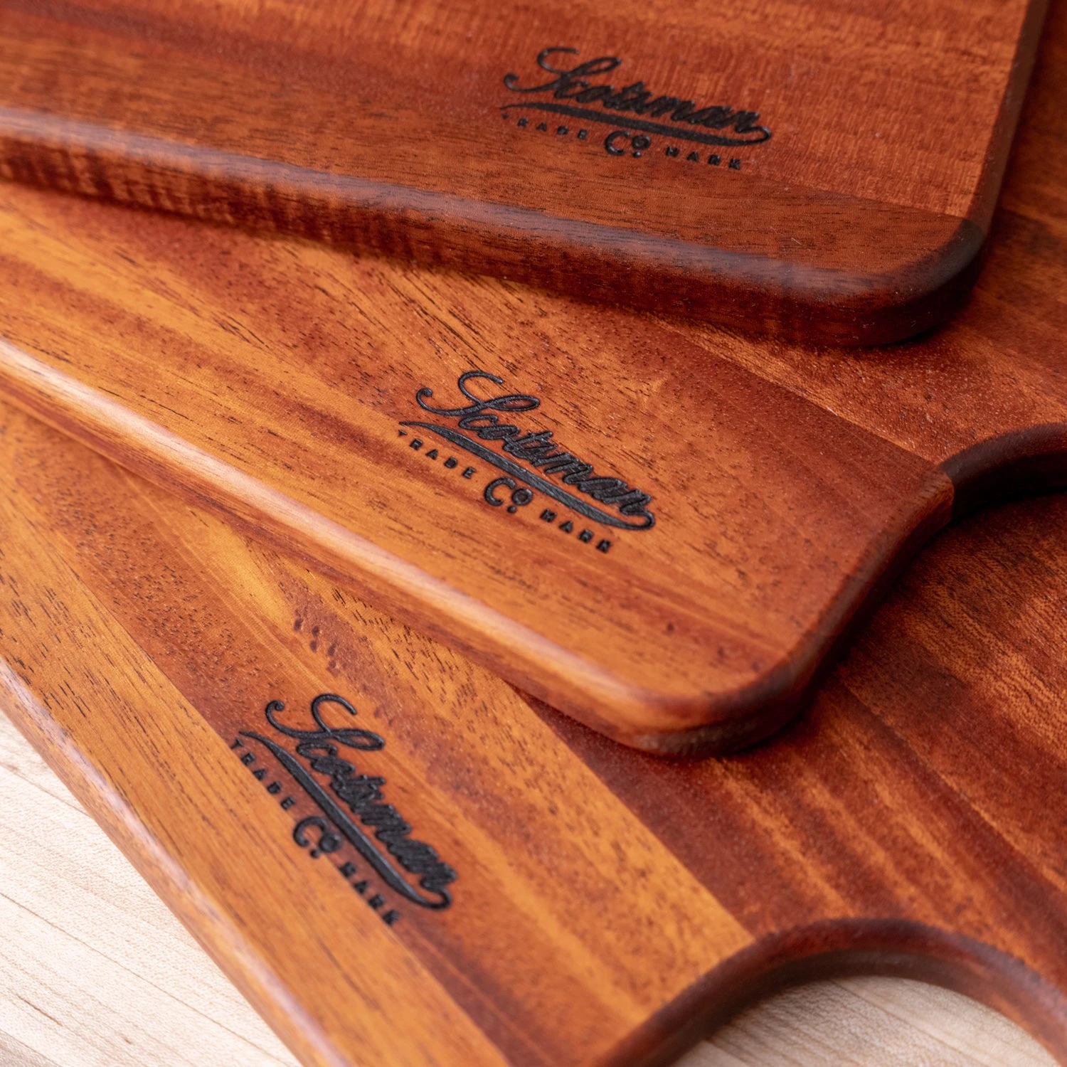 Handcrafted Mahogany Bread Board and Charcuterie Serving Platter 6 Handcrafted Mahogany Bread Board and Charcuterie Serving Platter - Image 4