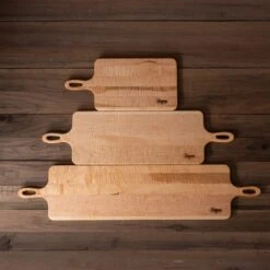 Curly Maple Wood Bread Board - Handcrafted American Hardwood Serving Tray