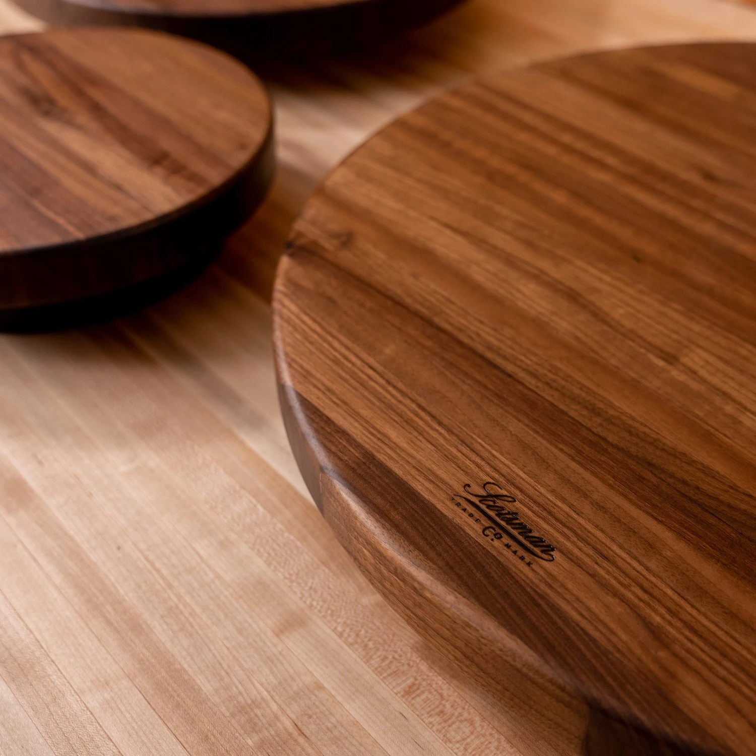 Scotsman Co. Solid Walnut Lazy Susan - Handcrafted in the USA 6 Scotsman Co. Solid Walnut Lazy Susan - Handcrafted in the USA - Image 4