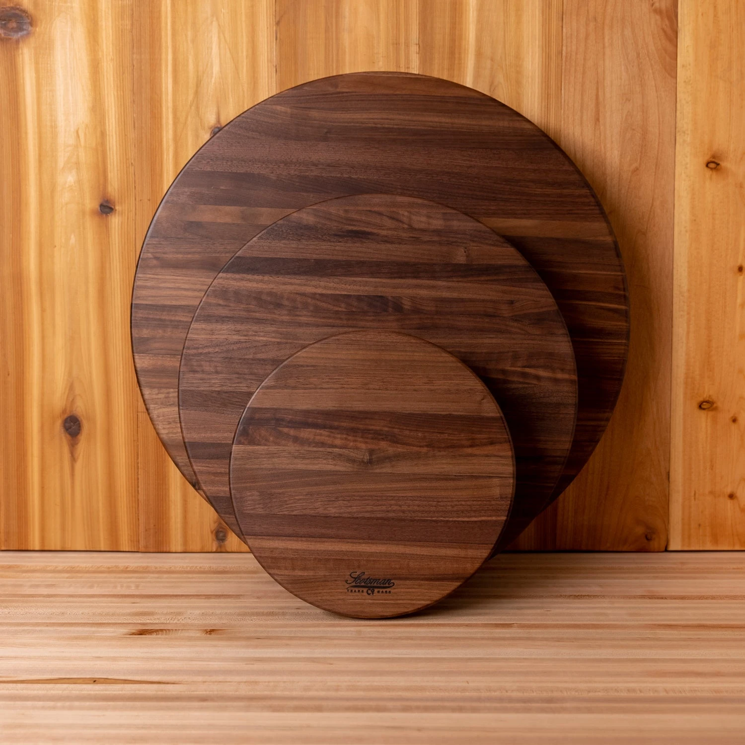 Scotsman Co. Solid Walnut Lazy Susan - Handcrafted in the USA 3 Scotsman Co. Solid Walnut Lazy Susan - Handcrafted in the USA